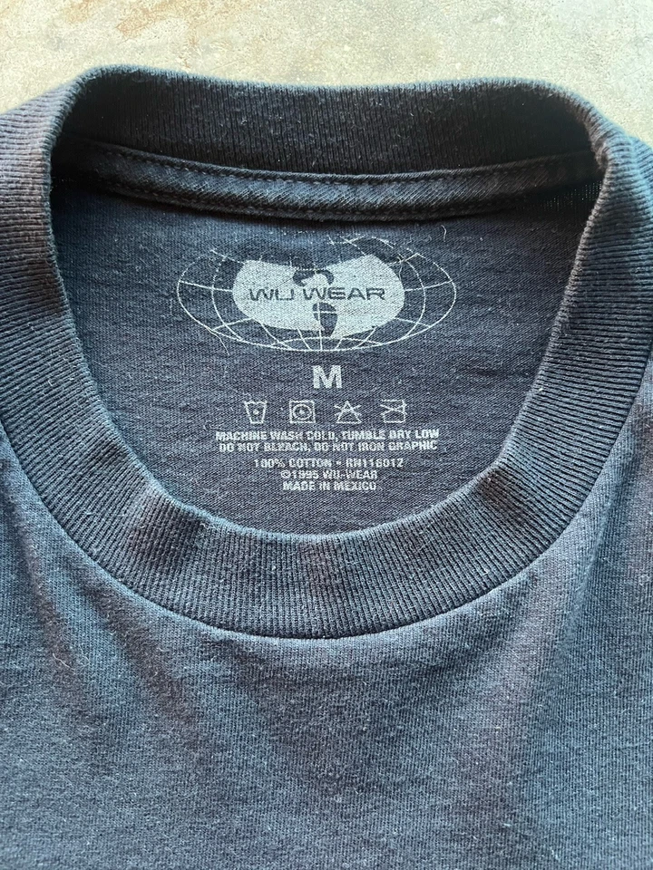 Camiseta industrial Wu Wear azul marino Wu-Tang talla mediana para hombre Foto 2 de 4