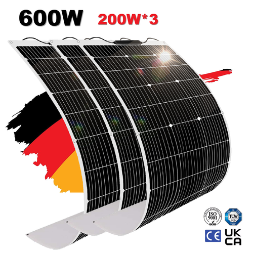 Solarpanel Flexibel 200W 400W 600W 800W Balkonkraftwerk Photovoltaik PV Module - Bild 17 von 20
