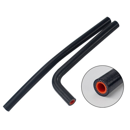 1 Set Car Oil Catch Can Baffled Oil Separator Tank 2 Port With Silicone Hose - Picture 19 of 20