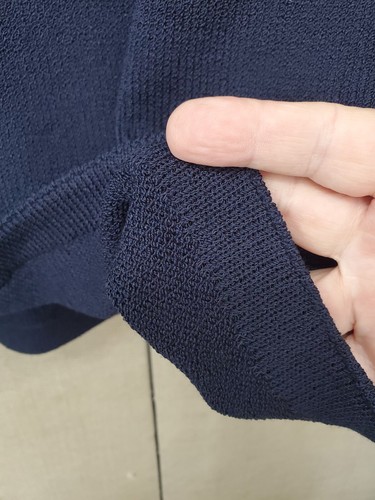 St. John Basics Santana Knit Blue Pull-On Skirt Size 8 - Picture 3 of 5