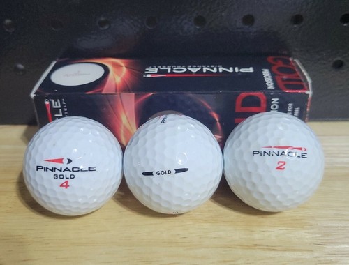 Pinnacle Gold Precision Golf Balls, Box Set of 3 Recycled White Golf Balls - Picture 2 of 2