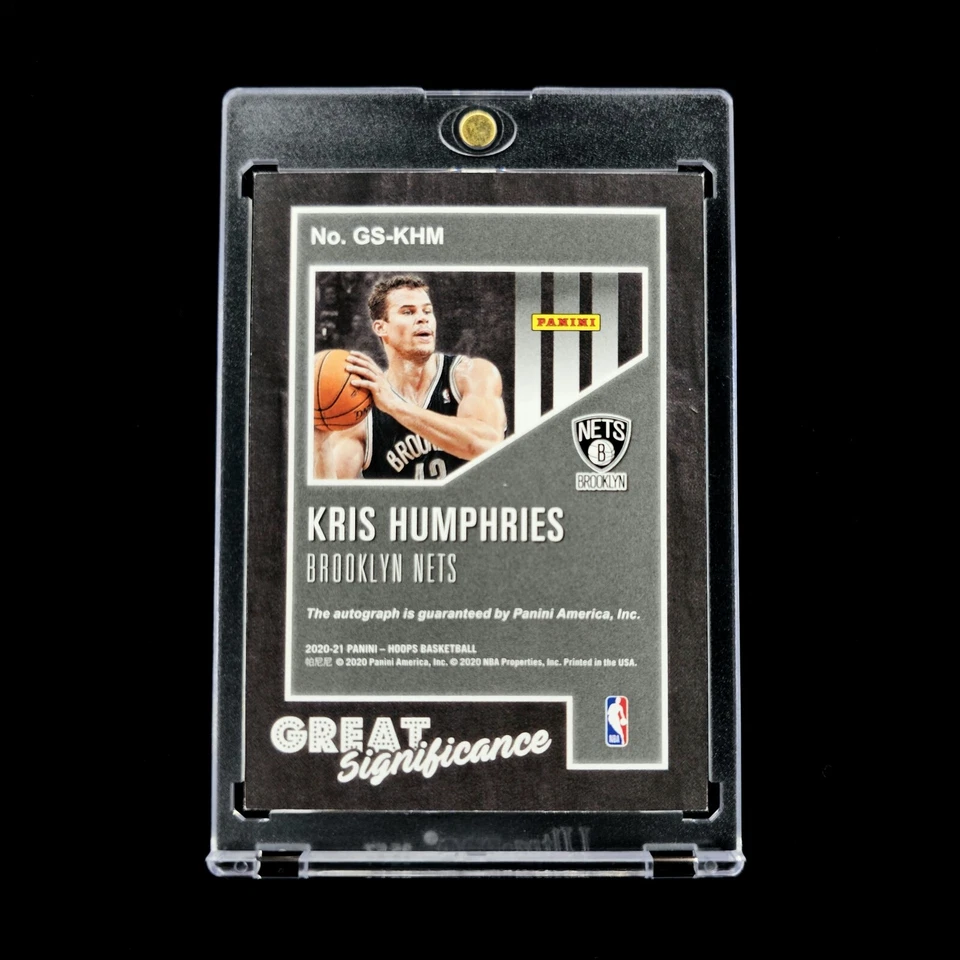 Kris Humphries Auto - 2020-21 Panini Hoops Gran Significado Autógrafo #GS-KHM Foto 2 de 2