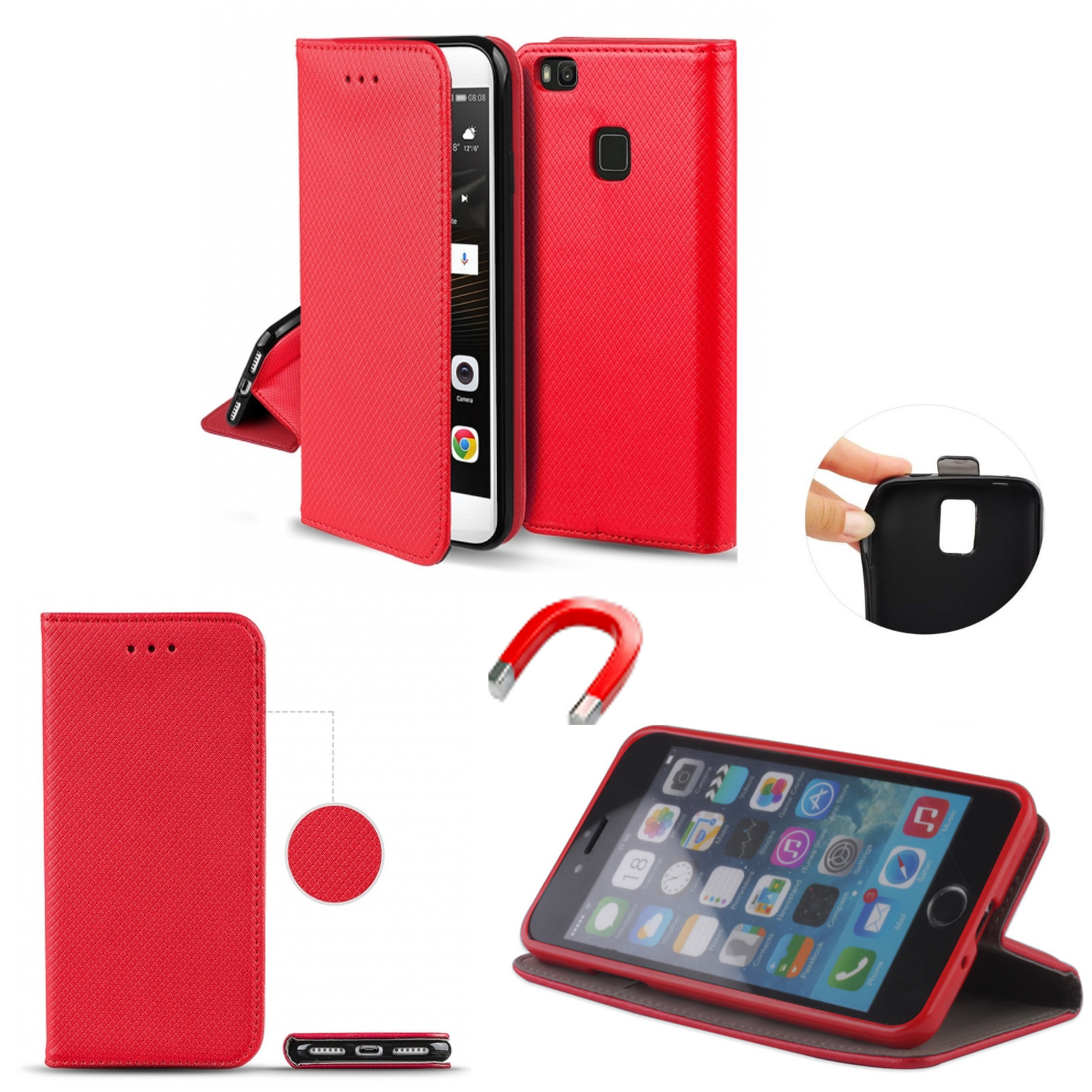 Handy Klapp Tasche Für Samsung Galaxy J5 2016 - SchutzHülle Flip Etui SMART BOOK