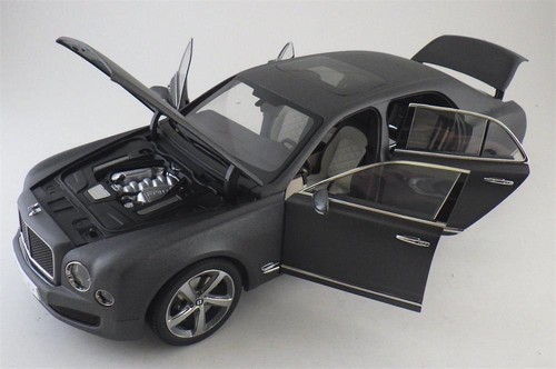 KYOSHO 2014 Bentley Mulsanne Speed Matte Dark Gray 1:18 w/Full Openings*New!
