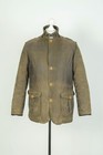 -Men's Barbour Wyton Greatcoat Ranger Wax Olive Field Jacket Size XL
