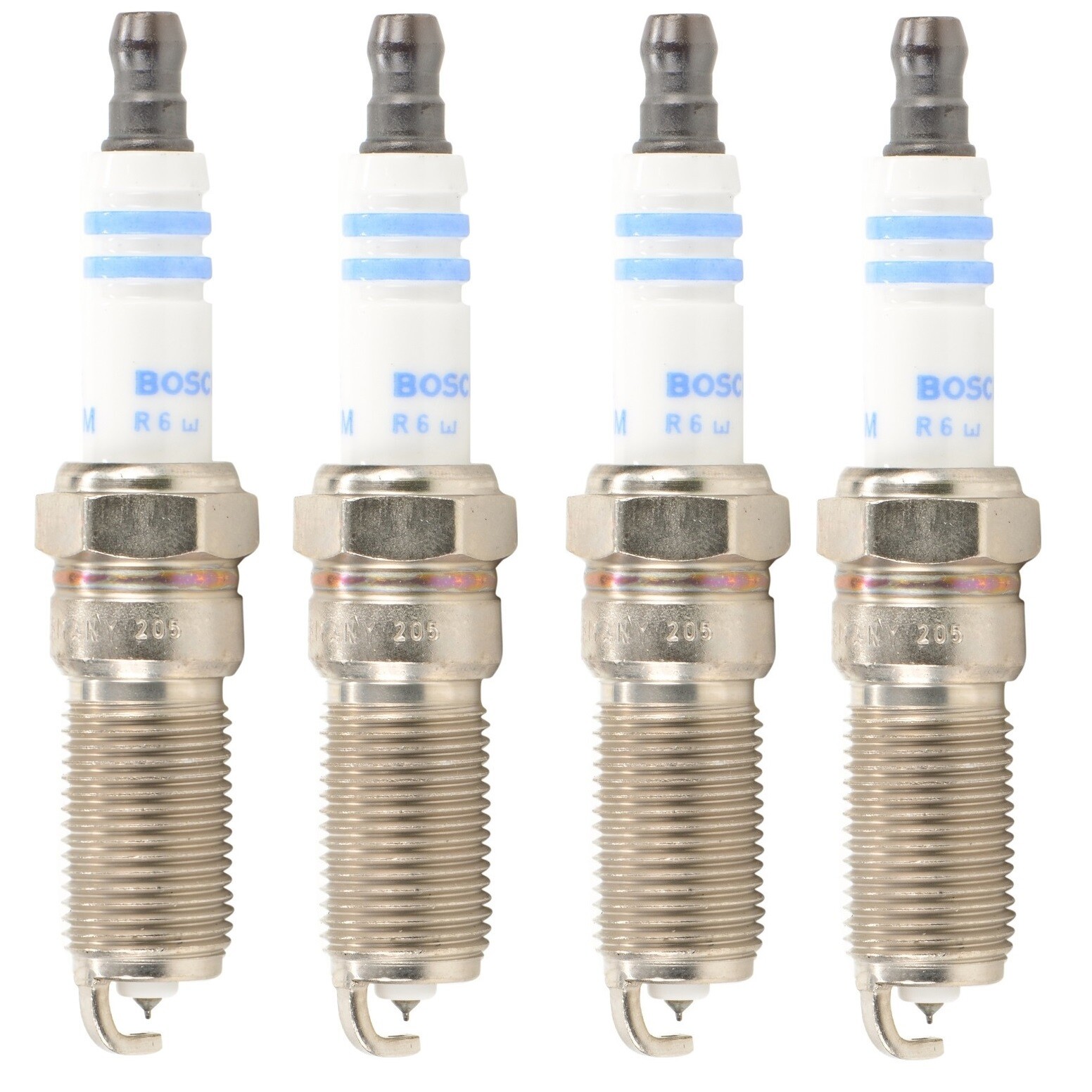Bosch Double Platinum Set of 4 Spark Plugs For Chevrolet GMC Pontiac Saturn