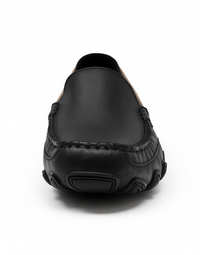 Mens Genuine Leather Lofers Casual Mocassin Walking Driving Slip On Shoes Size - Picture 5 of 12