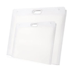 Plastic Art 2pcs set 22.44x17.32'' and 17.32x13.22'' , semi-transparent