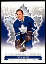 2017-18 Upper Deck Toronto Maple Leafs Centennial Base Bob Baun #37