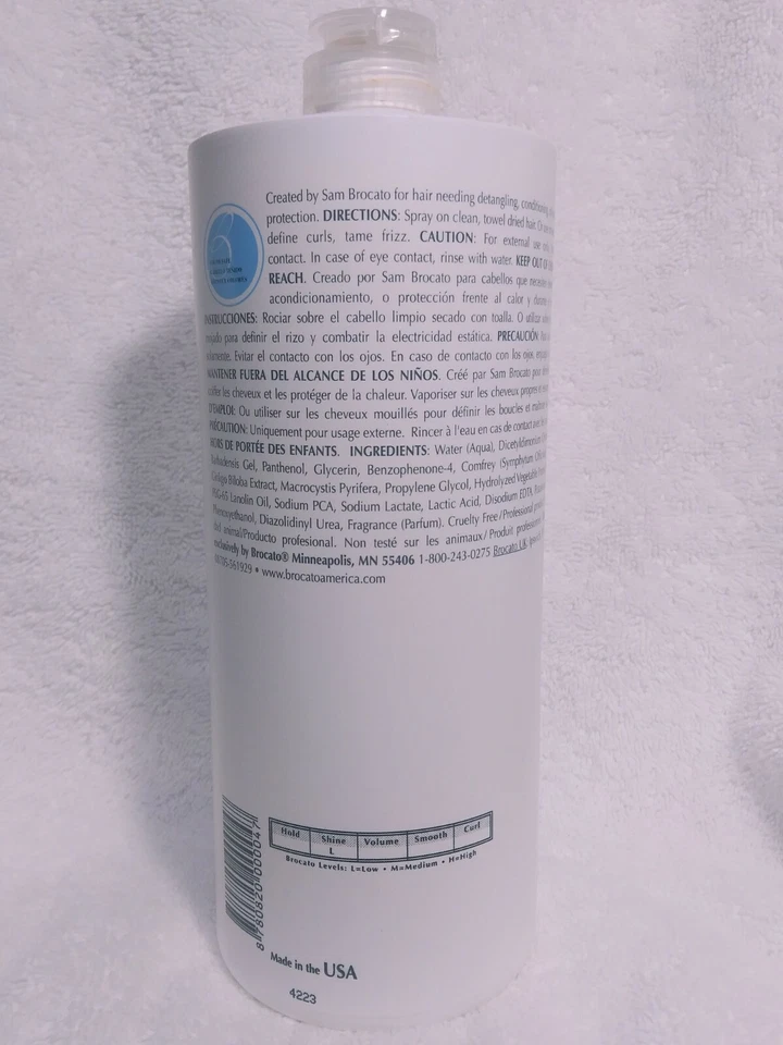 Brocato-Detangle Spray Acondicionador 32 fl oz/946,35 ml (2 UNIDADES) Foto 2 de 2