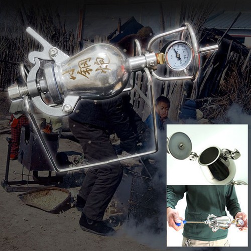 Chinese style Mini Popcorn Machines Food Amplifier Hand Cannon table Decoration - Picture 6 of 7