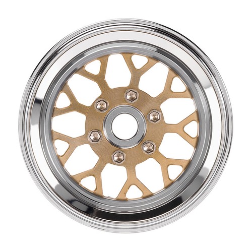 INJORA -9.65mm Offset Brass & Aluminum Beadlock 1.9" Wheels for 1/10 RC Crawlers - Picture 6 of 17