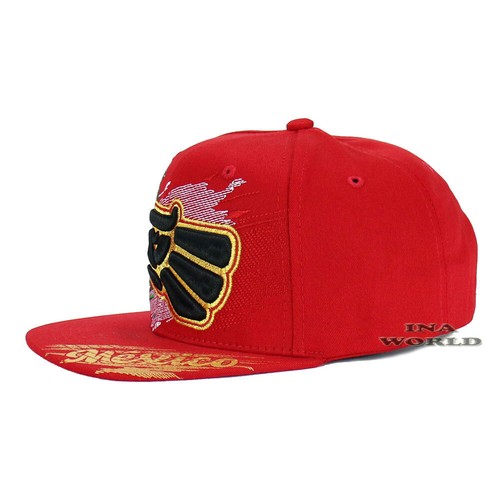 MEXICAN MEXICO Hat Hecho En Mexico Eagle Aguila Snapback Flat Bill Baseball Cap - Picture 40 of 82