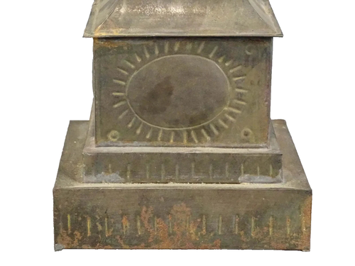 Antique Art and Craft Tin Candle Holder - Picture 3 of 4