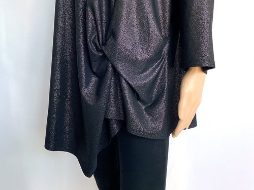 NWT! NEW! JOSEPH RIBKOFF Size US 22 2XL UK 24 Black Spark Knot Top Blouse Women - Picture 5 of 10
