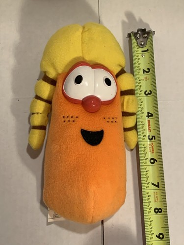 Vintage Veggie Tales Laura Carrot Plush Toy 9” CR Gibson Big Ideas Inc - Picture 8 of 10