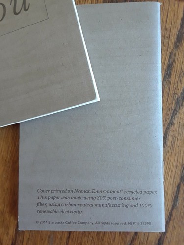 2014 Starbucks Mission Values Barista Diario en Blanco Folleto - Esto se trata de ti - Imagen 4 de 7