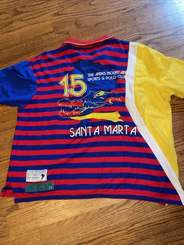 Colombia #15 XXL Sports Star Company Polo Team Shirt Herren 2XL Streetwear EUC - Bild 18 von 18