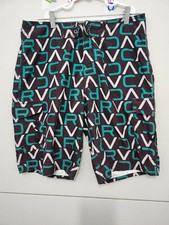 RVCA Shorts Mens 31 Board Pullon Spellout AOP Artist Network Program Surf Beach