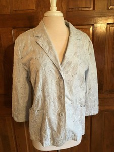 J-Jill-Ice-Blue-100-Cotton-3-4-Sleeve-Eyelet-Jacket-16