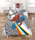 Spiderman Single Duvet Quilt Cover Set Disney Marvel Boys Bedding - 100% Cotton