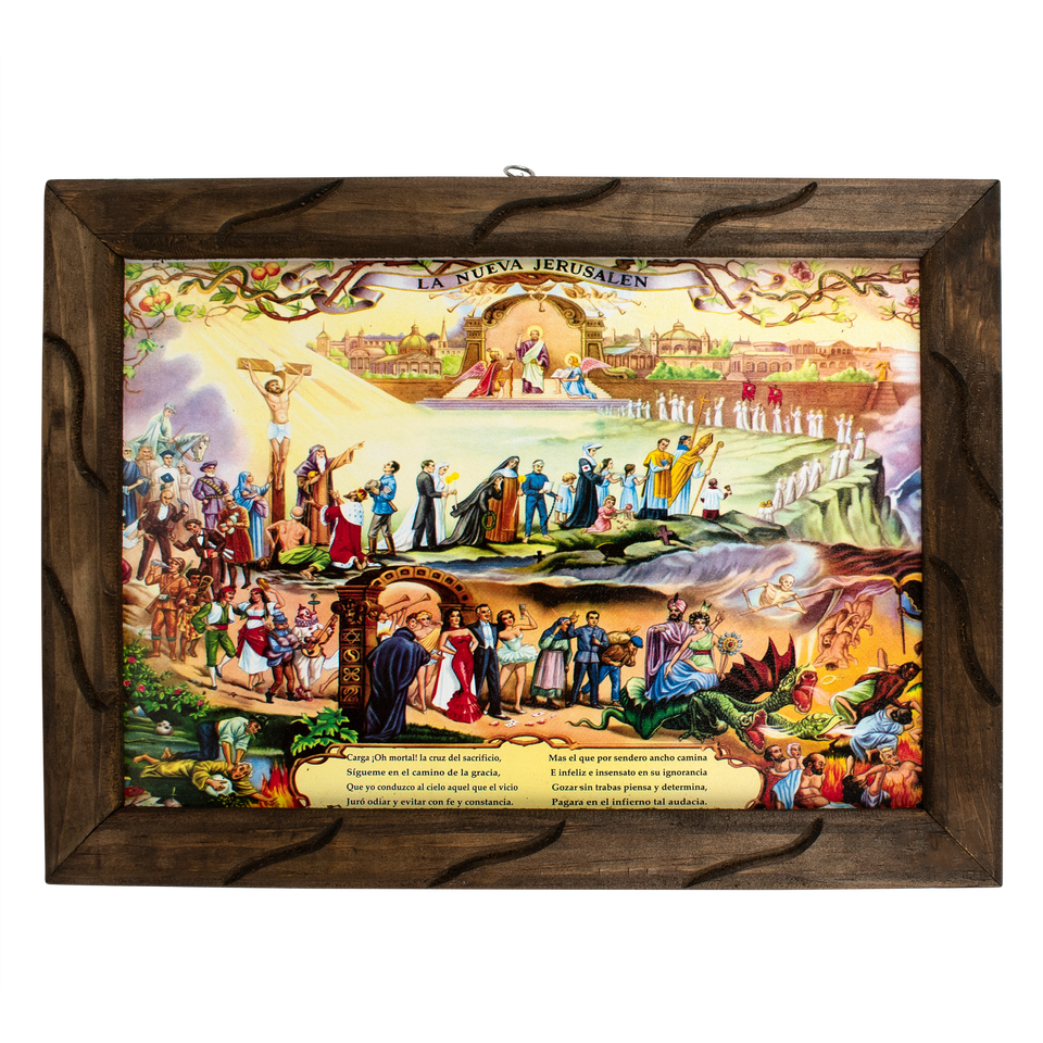 Mrcjsales The New Jerusalem Religious Art Rustic Frame