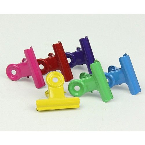 20 offres Pcs Binder Clip File Clips Document Colored Metal Office Clamps