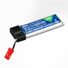 E-flite 3.7V 500mAh 1S 25C LiPo Battery JST EFLB5001S25