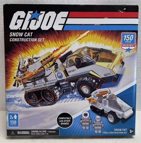 GI JOE SNOW CAT CONSTRUCTION SET FOREVER CLEVER NEW SEALED W SNOW JOB LEGO LIKE