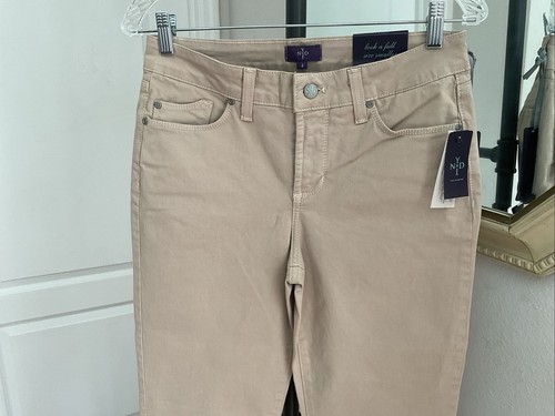 NYDJ 4 Jeans Ankle Women's Stretch Denim Daughters Almond Camel Tan NWT - Picture 9 of 22