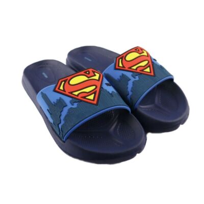 DC Comics Superman 3D Optik Kinder Sandalen Badeschuhe Latschen 25 - 32 Blau