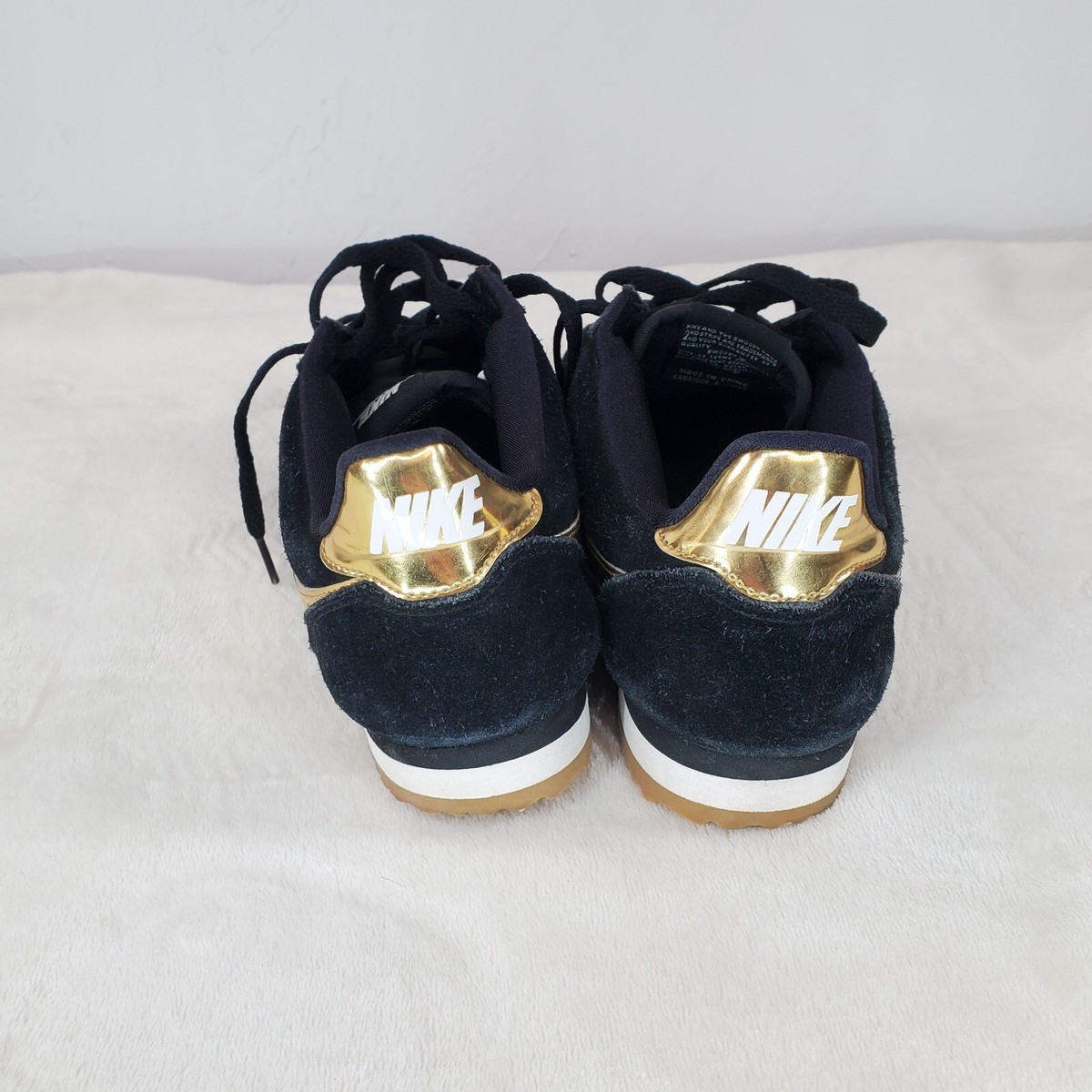 Size 9.5 - Nike Classic Cortez SE Metallic Gold W for sale