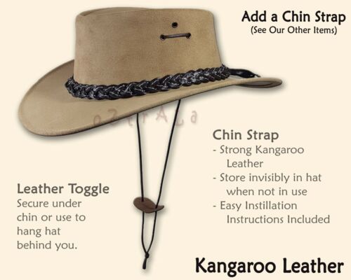【oZtrALa】Australian Wool Fur Felt HAT Indiana Jones Fedora Mens Leather Band NEW - Foto 7 di 14