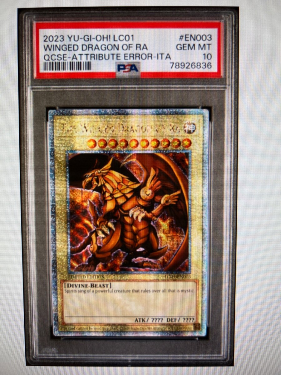 PSA 10 Winged Dragon Of Ra 25th Quarter Century Rare Yugioh PSA 10 Winged Dragon Of Ra 25th Quarter Century Rare Yugioh