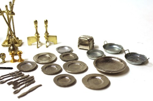 Casa delle bambole vintage mini assortimento di 45 pezzi - Foto 3 di 4