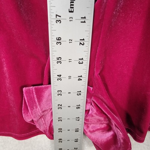 Magenta Velour Stretch V Neck Sexy Cocktail Shorts Womens Romper Plus Size 2X - Picture 12 of 24