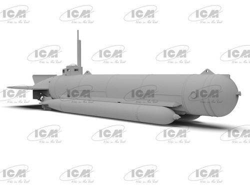 ICM S019 Scale model kit 1:72 U-Boat Type ‘Molch’ WWII German Midget Submarine - Picture 3 of 8