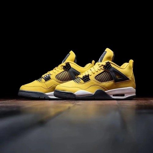 Nike Air Jordan 4 Retro Mid Lightning Lightning YELLOW Men's ct8527-700 - Picture 7 of 9