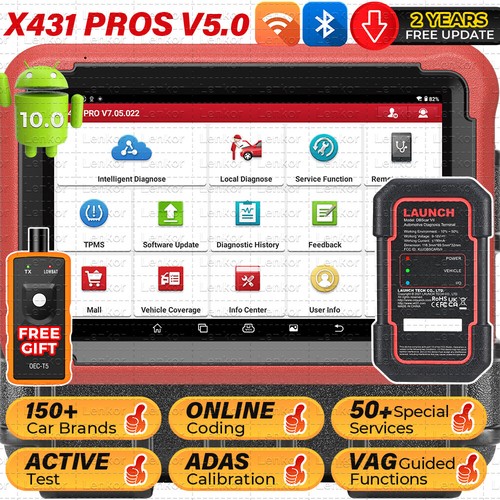 2025 LAUNCH X431 PROS V5.0 OBD2 Scanner Bidirectiona Diagnostic Tool ECU Coding - Picture 17 of 17