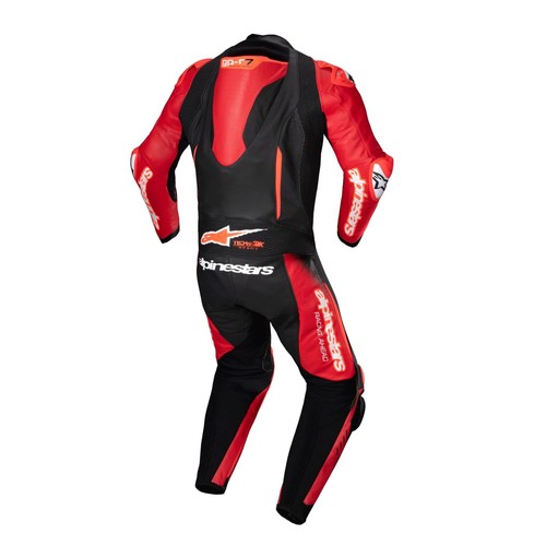 Alpinestars GP-R7 Motocycle Motorbike 1Pc Leather Suit Black Mid Red - GP-R7 - Picture 3 of 8