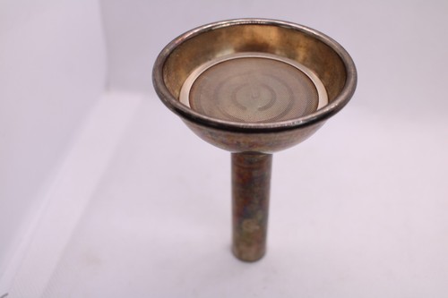 Colador embudo de vino chapado en plata vintage - Imagen 3 de 8
