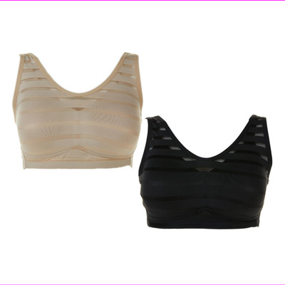 Rhonda Shear /"Ahh Bra/" 2-pack with Removable Pads White//Nude 576-265 XL