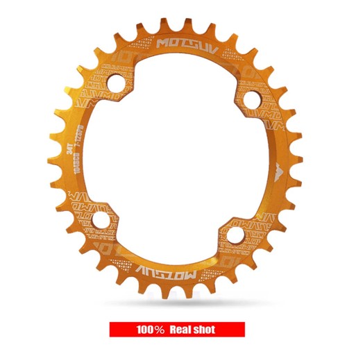 MTB Bicycle 104BCD Round Narrow Wide Chainring 32T 34T 36T 38T Tooth - Picture 34 of 36