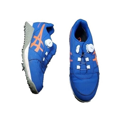 ウエイトリフティング727/25.5cm ASICS Weight Lifting Shoes 727 Blue Leather US6.0 (JP 25cm