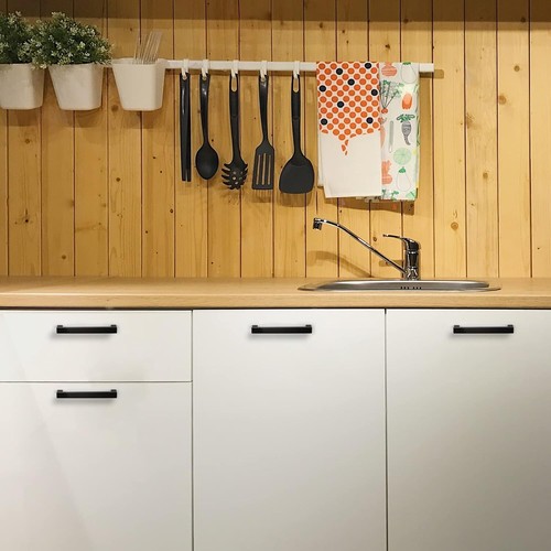 5 Inch Matte Black Cabinet Handles Cabinet Pulls for Kitchen Bathroom Cupboard - Picture 8 of 12