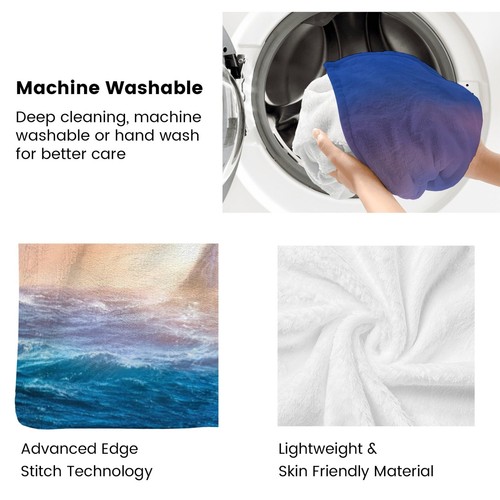 Moana 2 Decken Flanell Überwurf für Bett Sofa Büro Geburtstag Geschenk für Kinder - Bild 17 von 23