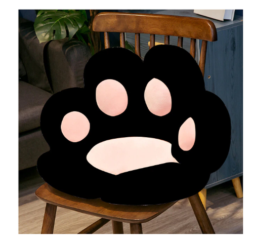 Cat Paw Seat Cushion Soft Plush Padded Fleece Chair Backrest Home Decor Trendy - Picture 18 of 24