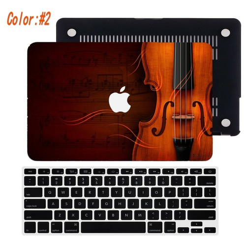 Funda rígida de goma vintage con elemento musical recortada KB para Macbook Pro Air - Imagen 8 de 25