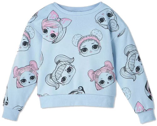 L.O.L. Surprise! Girls Fleece Crew Neck Sweatshirt Sizes 4-16 - Picture 2 of 6