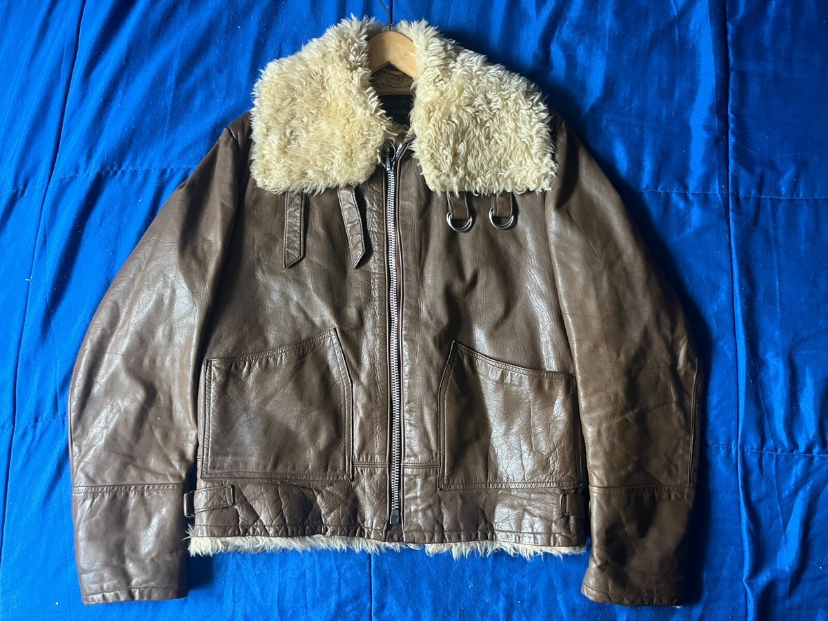 Vintage 70's Ibex of England leather shearling aviator Vintage 70's Ibex of England leather shearling aviator